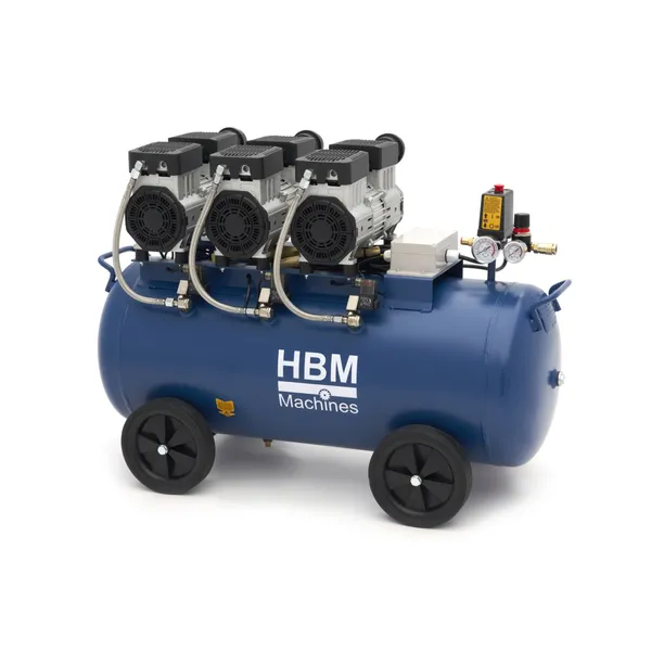 Stillegående kompressor, 3 hk./70 l.